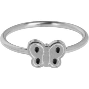 KIDZ Kinderring Vintage Vlinder Staal KR152 &ndash; Ouderwets Lief